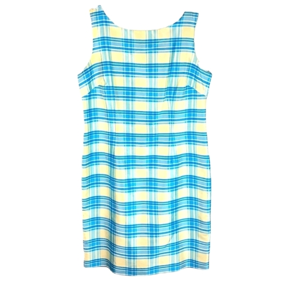Bob Mackie Dresses & Skirts - BOB MACKIE Silk Plaid Sheath Dress Size 16